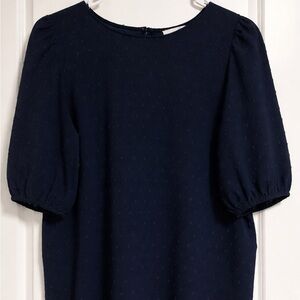 Elegant Navy Blue Women's Top